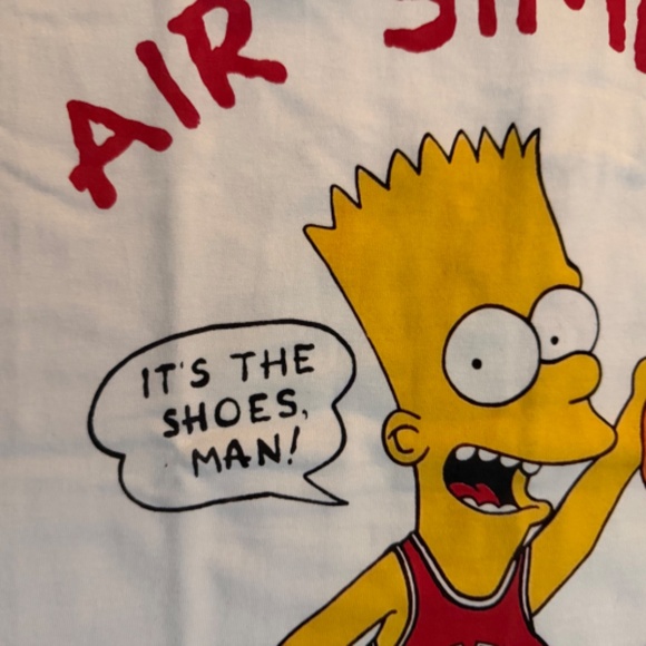 AIR BART SIMPSON High St Studios Heavy Weight T-Shirt - Picture 6 of 8